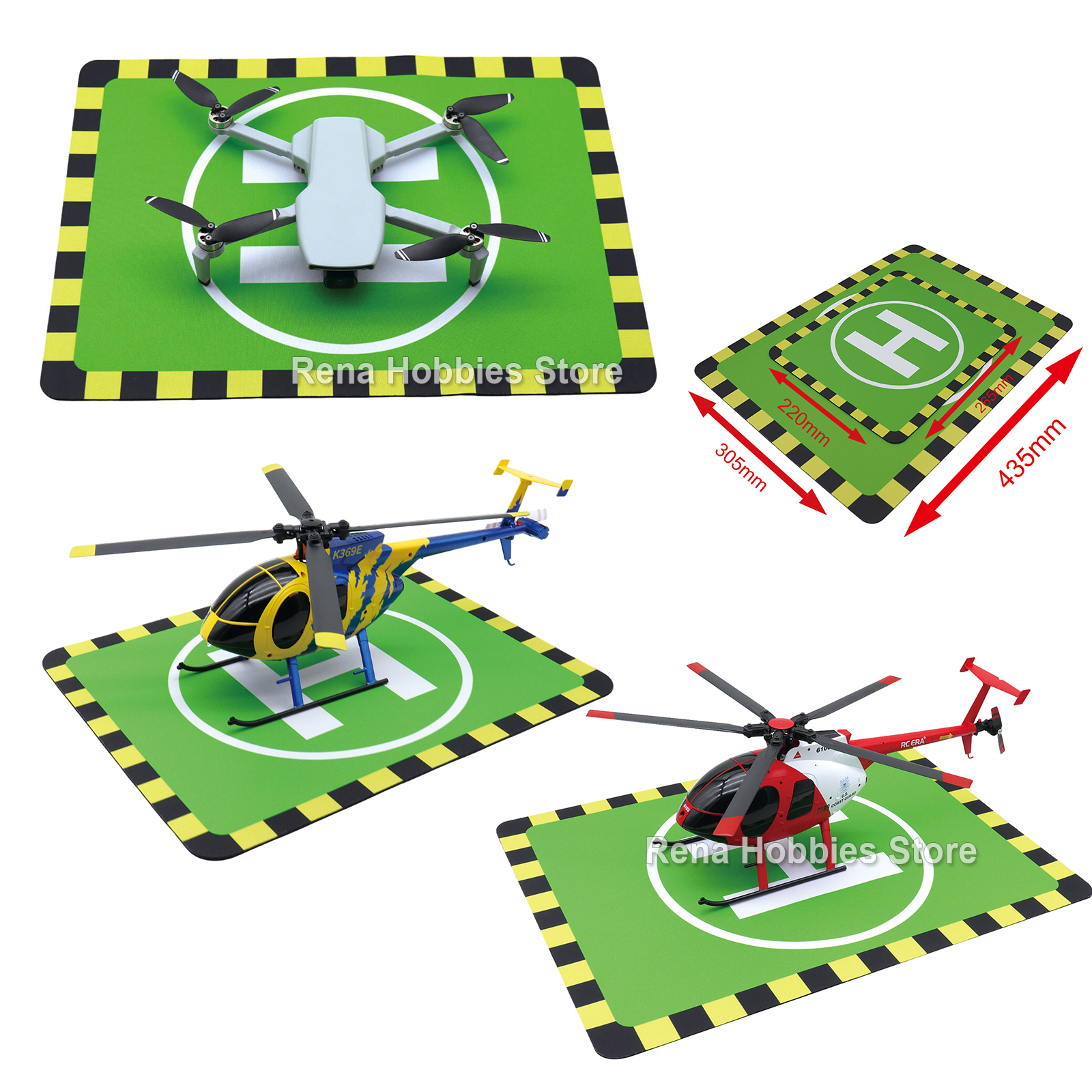 Drone Landing Pad - 2 Sizes Takeoff and Landing Pads