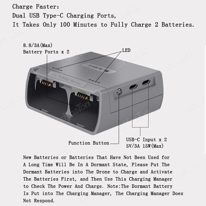 For DJI Mini 4K/MINI 2/Mini 2  – Drone Charging Hub recenzja i cena