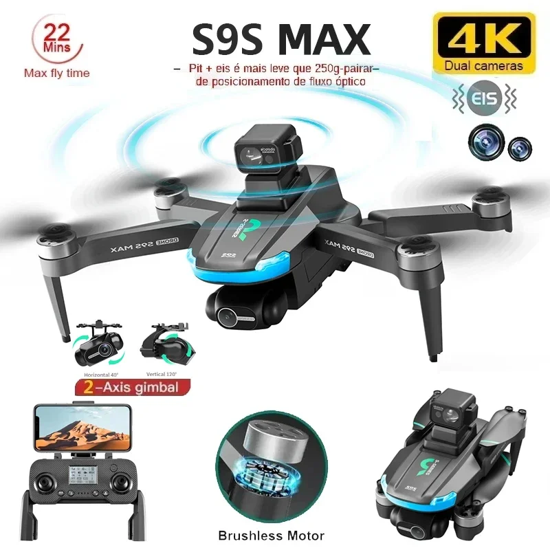 NEW S9S MAX MINI Drone 4K 2-Ax – Drone Controller Screen recenzja i cena