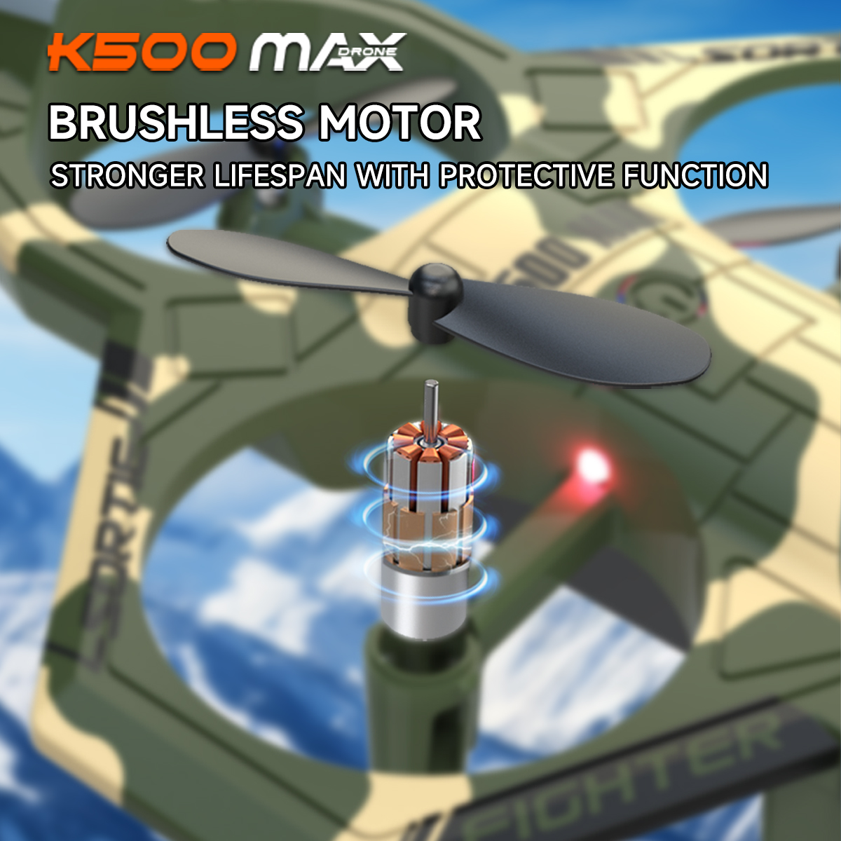 AXNEN K500 MAX RC Plane Fighte – Drone Beacon Light recenzja i cena