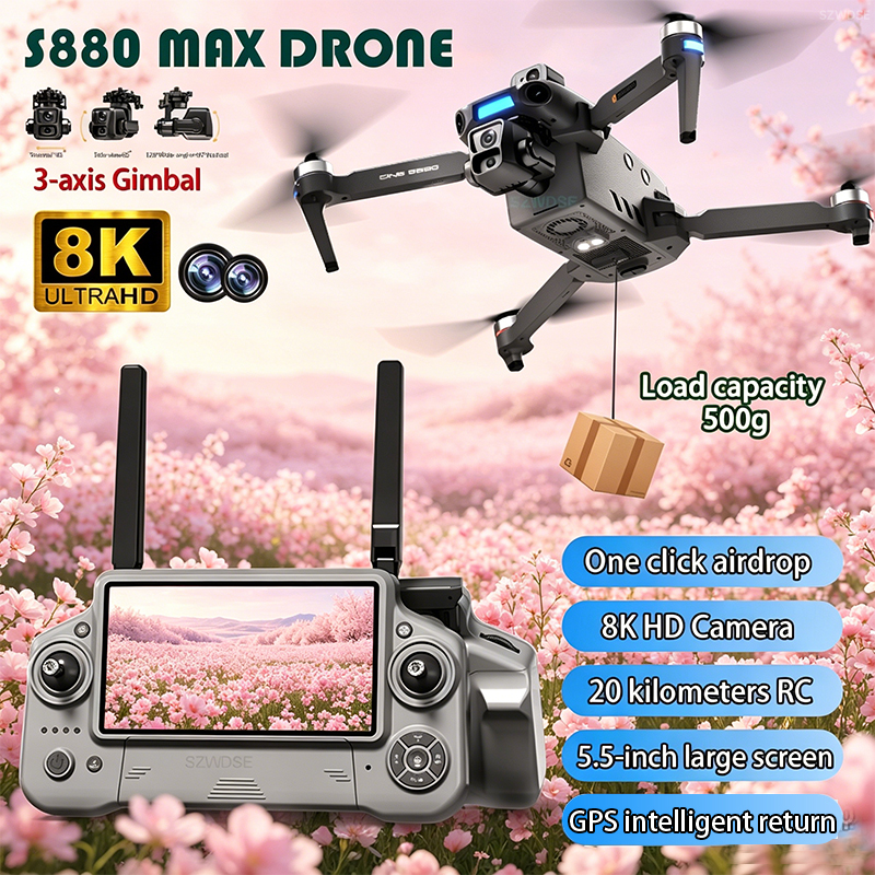 2026 New 8K Dual Camera Drone  – Drone Controller Screen recenzja i cena