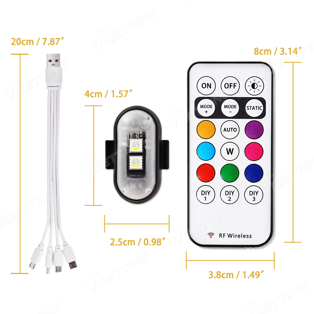 4Pcs Mini Drone Strobe Light 8 – Drone Strobe Light recenzja i cena