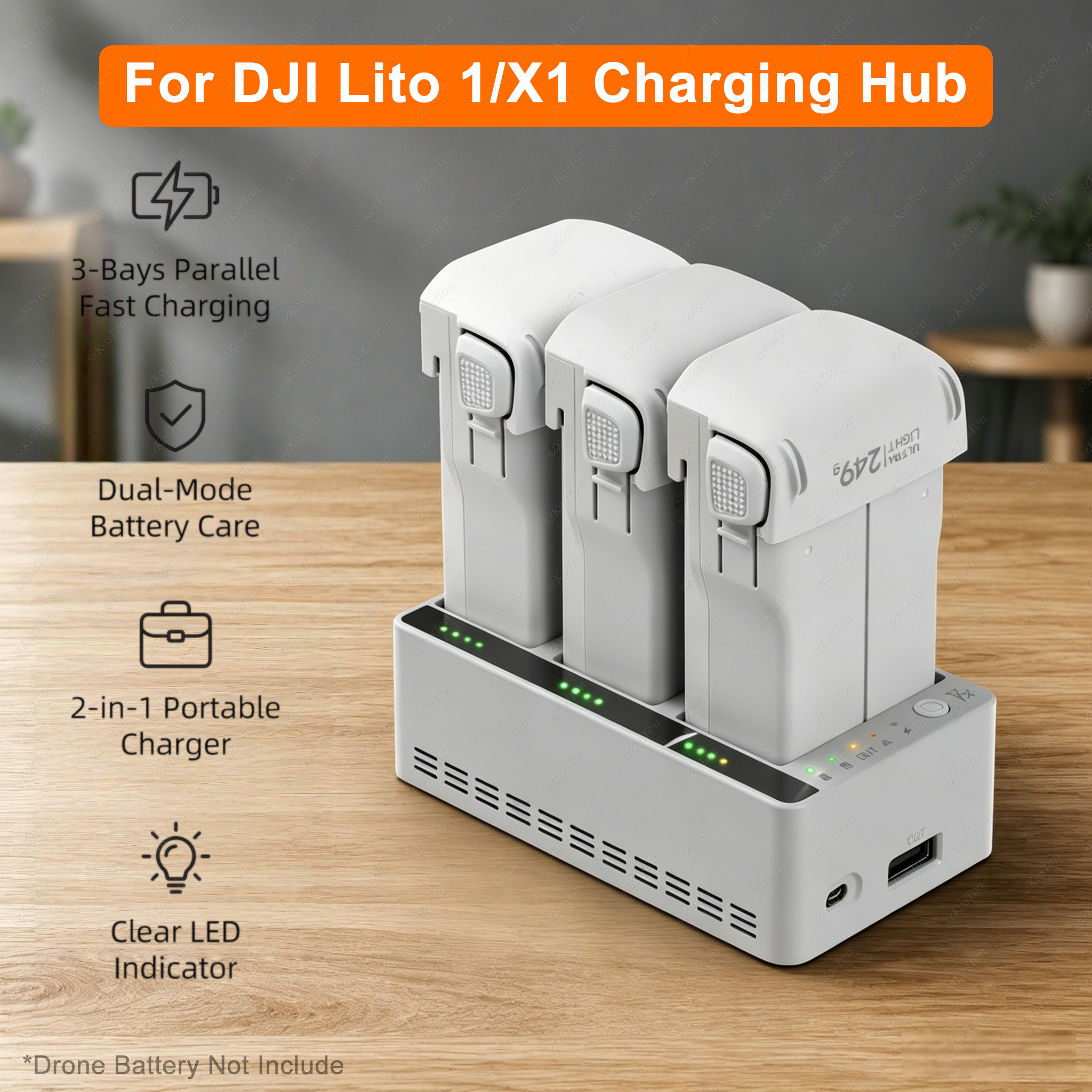 3-Way Battery Charger Butler F – Drone Charging Hub recenzja i cena