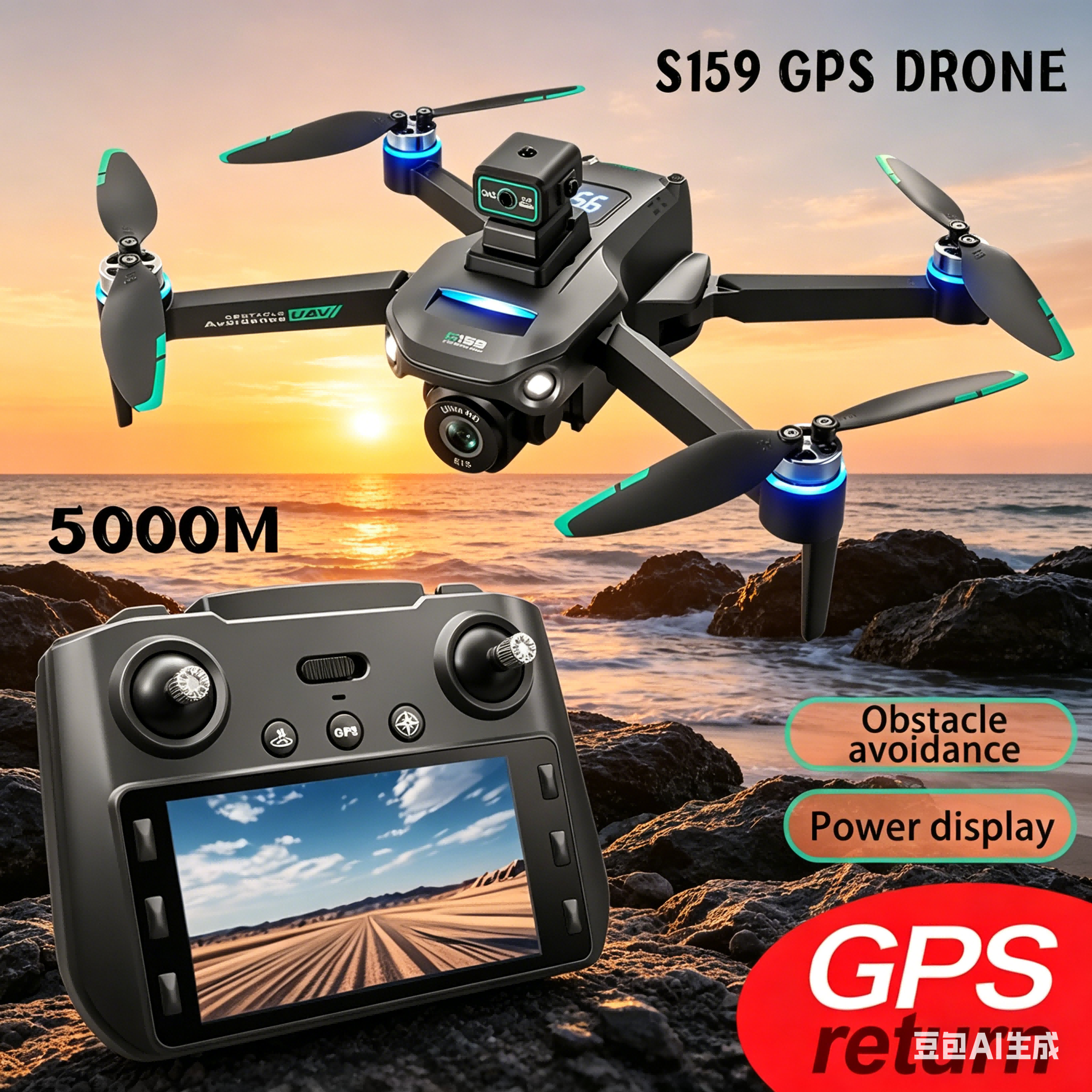 S159 GPS Drone 4K Profesional  – Drone Battery Adapter recenzja i cena